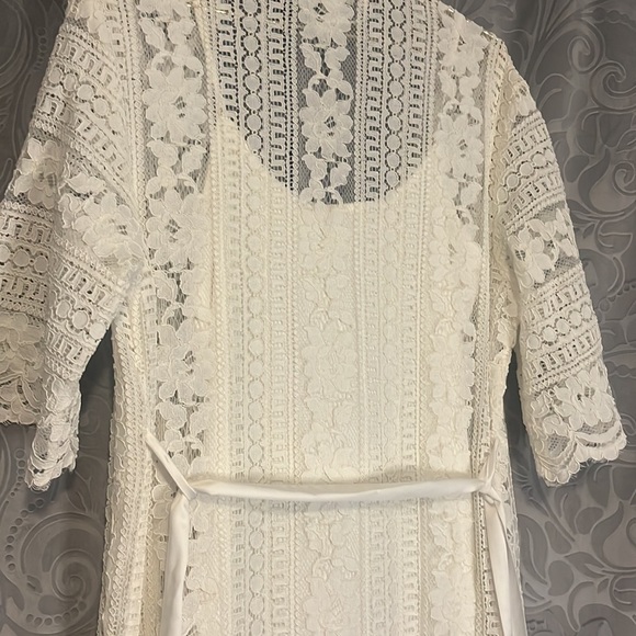 Gorgeous Le Rose Lace Bridal Robe & Slip Set S/M Wedding Bride - Picture 5 of 7